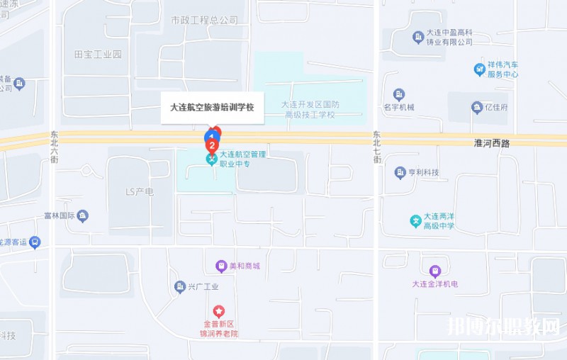大連航空管理中等職業(yè)技術(shù)學校地址，乘車路線